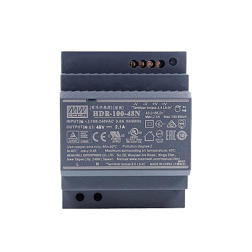 100.8W 48VDC 2.1A 115/230VAC Fuente deAlimentación de riel DIN con forma escalonada ultradelgada 100.8W 48VDC 2.1A 115/230VAC Fuente deAlimentación de riel DIN con forma escalonada ultradelgada
