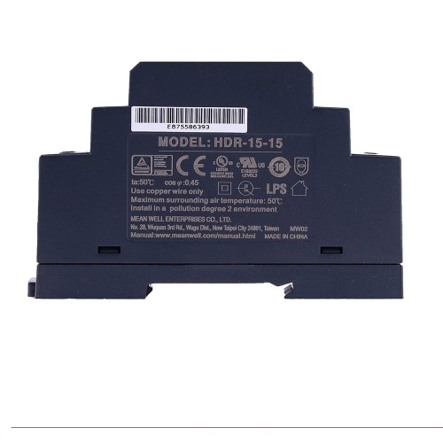 15W 15VDC 1A 115/230VAC Fuente de Alimentación de riel DIN con forma escalonada ultradelgada 15W 15VDC 1A 115/230VAC Fuente de Alimentación de riel DIN con forma escalonada ultradelgada