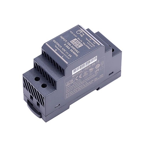 HDR-30-12 24W 12VDC 2A 115/230VAC Fuente deAlimentación de riel DIN con forma escalonada ultradelgada HDR-30-12 24W 12VDC 2A 115/230VAC Fuente deAlimentación de riel DIN con forma escalonada ultradelgada