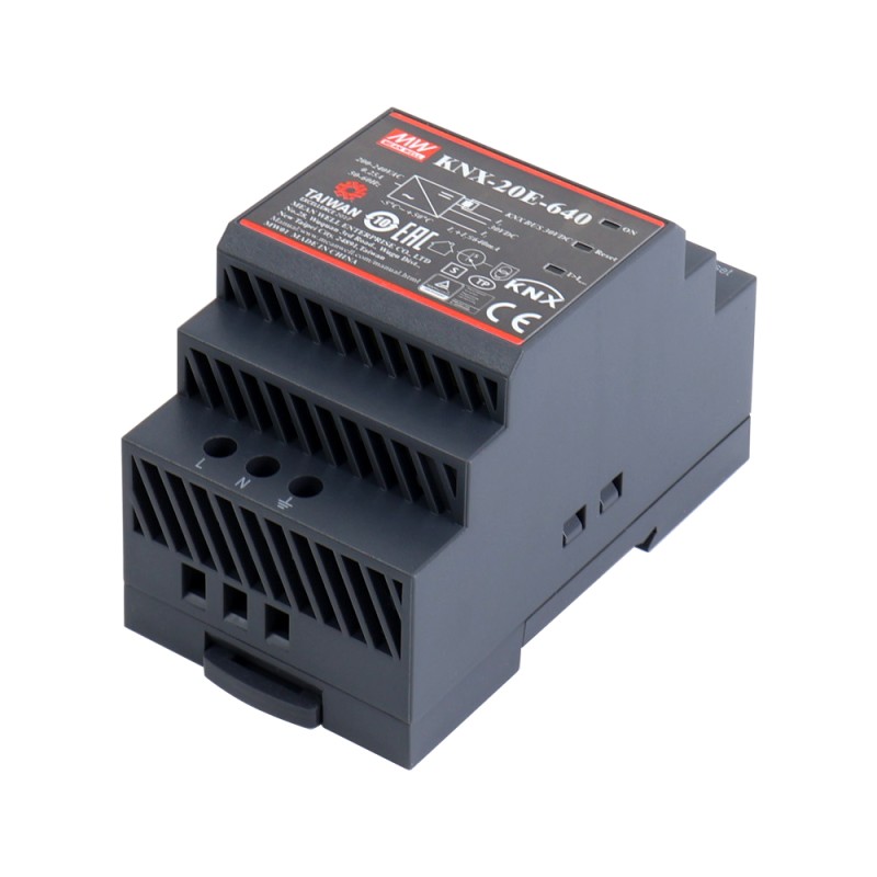 CN en oferta - KNX-20E-640 MEANWELL 640mA Fuente de Alimentación KNX