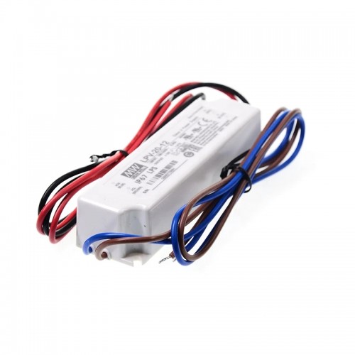 LPV-20-12 MEANWELL 20W 1.67A 12V Fuente deAlimentación conmutada de salida única