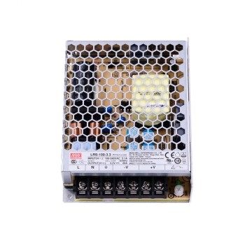 LRS-100-3.3 MEANWELL 66W 3.3VDC 20A 115/230VAC Fuente de Alimentación conmutada cerrada