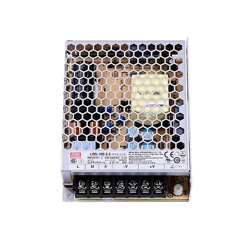 LRS-100-3.3 MEANWELL 66W 3.3VDC 20A 115/230VAC Fuente deAlimentación conmutada cerrada LRS-100-3.3 MEANWELL 66W 3.3VDC 20A 115/230VAC Fuente deAlimentación conmutada cerrada