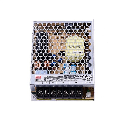 LRS-100-5 MEANWELL 100W 5VDC 18A 115/230VAC Fuente de Alimentación conmutada cerrada LRS-100-5 MEANWELL 100W 5VDC 18A 115/230VAC Fuente de Alimentación conmutada cerrada