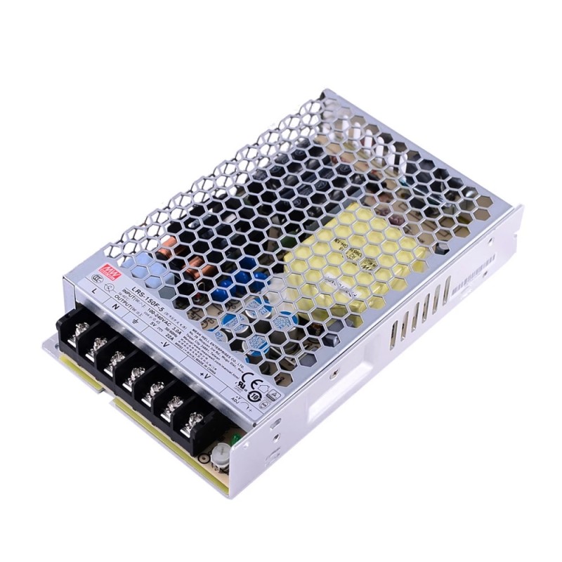 LRS-150F-5 MEANWELL 110W 5VDC 22A 115/230VAC Fuente de Alimentación conmutada cerrada