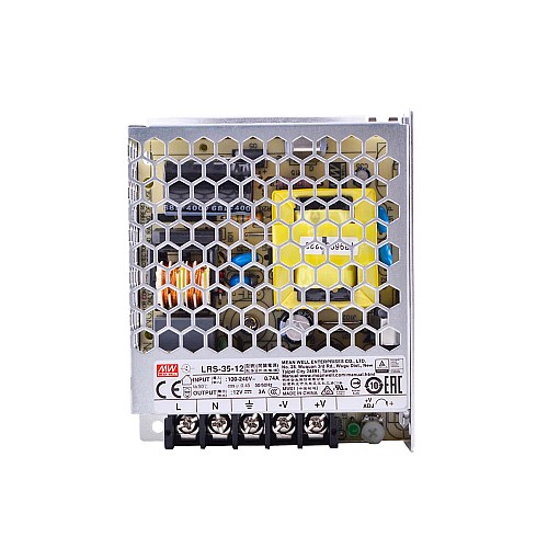 LRS-35-12 MEANWELL 35W 12VDC 3A 115/230VAC Fuente deAlimentación conmutada cerrada LRS-35-12 MEANWELL 35W 12VDC 3A 115/230VAC Fuente deAlimentación conmutada cerrada