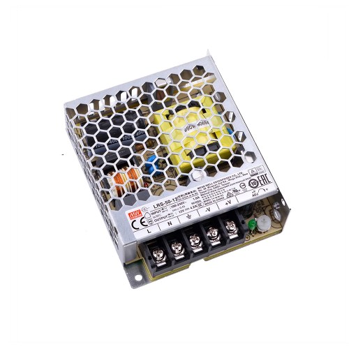 LRS-50-12 MEANWELL 50W 12VDC 4.2A 115/230VAC Fuente deAlimentación conmutada cerrada