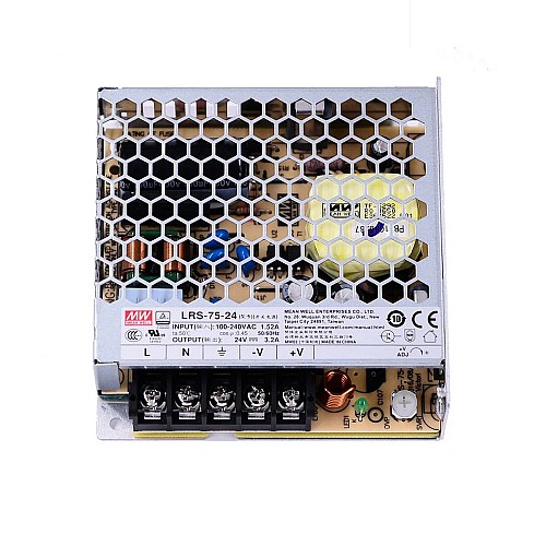 LRS-75-24 MEANWELL 75W 24VDC 3.2A 115/230VAC Fuente deAlimentación conmutada cerrada LRS-75-24 MEANWELL 75W 24VDC 3.2A 115/230VAC Fuente deAlimentación conmutada cerrada
