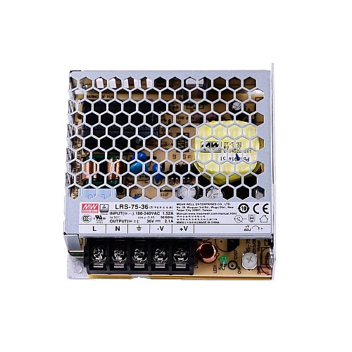 LRS-75-36 MEANWELL 75.6W 36VDC 2.1A 115/230VAC Fuente de Alimentación conmutada cerrada LRS-75-36 MEANWELL 75.6W 36VDC 2.1A 115/230VAC Fuente de Alimentación conmutada cerrada