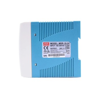CN en oferta - MDR-10-24 MEANWELL 10W 24VDC 0.42A 115/230VAC Fuente de Alimentación de carril DIN