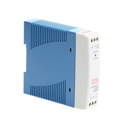 MDR-10-5  10W 5VDC 2A 115/230VAC Fuente de Alimentación de carril DIN industrial de salida única MDR-10-5  10W 5VDC 2A 115/230VAC Fuente de Alimentación de carril DIN industrial de salida única