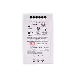 MDR-100-24 MEANWELL 100W 24VDC 4A 115/230VAC Fuente de Alimentación de carril DIN