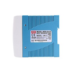 MDR-20-24 MEANWELL 20W 24VDC 1A 115/230VAC Fuente de Alimentación de carril DIN