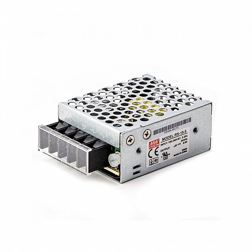 RS-15-5 MEANWELL 15W 3A 5V Fuente deAlimentación conmutada de salida única RS-15-5 MEANWELL 15W 3A 5V Fuente deAlimentación conmutada de salida única
