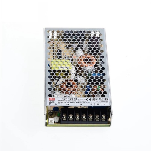 RSP-100-12 MEANWELL 102W 12VDC 8.5A 115/230VAC Salida única con función PFC RSP-100-12 MEANWELL 102W 12VDC 8.5A 115/230VAC Salida única con función PFC