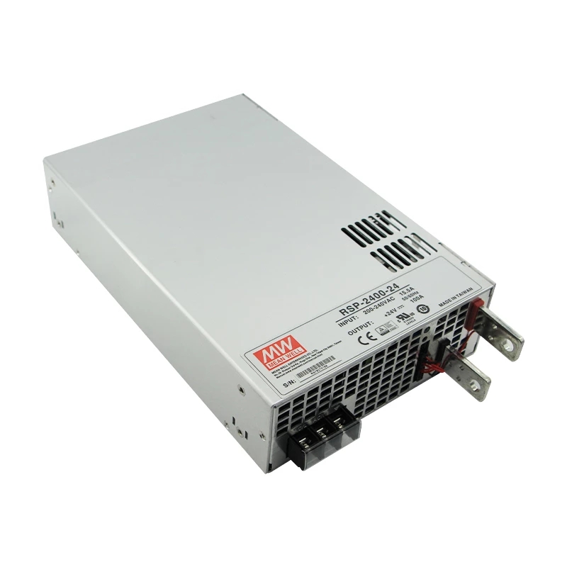 RSP-2400-24 MEANWELL 2400W 24VDC 100A 180/230VAC Fuente de Alimentación con salida única