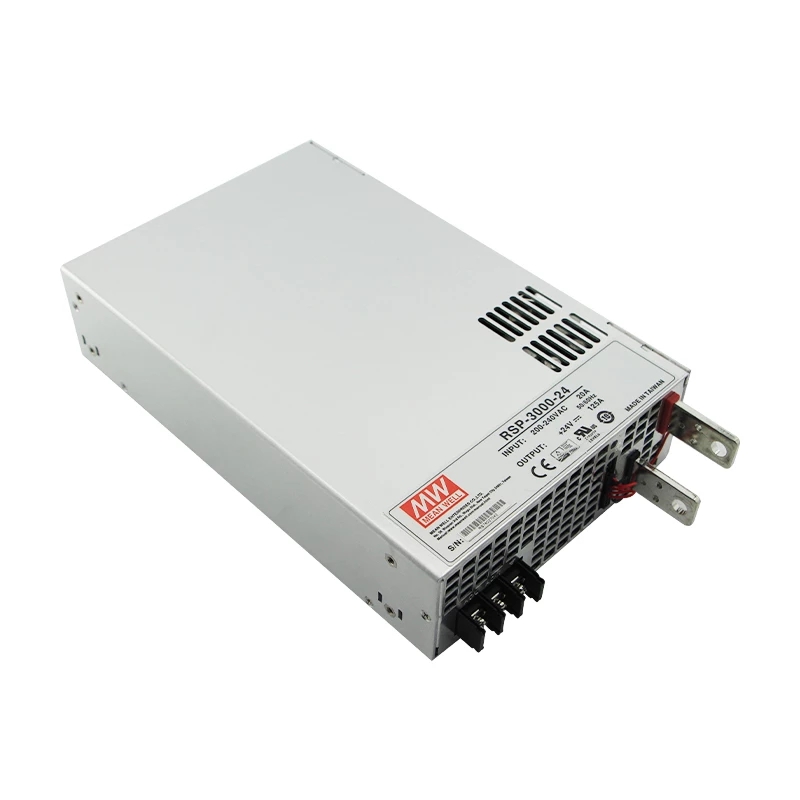 RSP-3000-24 MEANWELL 3000W 24VDC 125A 180/230VAC Fuente de Alimentación con salida única