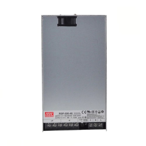 RSP-500-48 MEANWELL 504W 48VDC 10.5A 115/230VAC Salida única con función PFC RSP-500-48 MEANWELL 504W 48VDC 10.5A 115/230VAC Salida única con función PFC