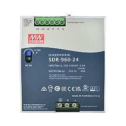 CN en oferta - SDR-960-24 MEANWELL 960W 24VDC 40A 230VAC con función PFC Fuente de Alimentación de riel DIN