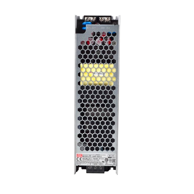 UHP-350-5 MEANWELL 300W 5VDC 60A 115/230VAC Tipo delgado con fuente de Alimentación conmutada PFC