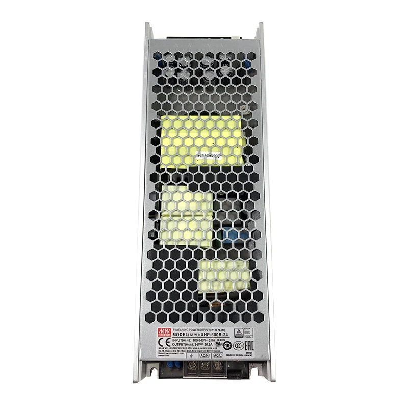 UHP-500R-24 MEANWELL 501.6W 20.9A 115/230VAC Tipo delgado con fuente de Alimentación conmutada PFC