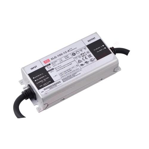 XLG-100-12-A MEANWELL 96W 12VDC 8A 115/230VAC Driver LED de modo de potencia constante