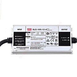 XLG-100-12-A MEANWELL 96W 12VDC 8A 115/230VAC Driver LED de modo de potencia constante