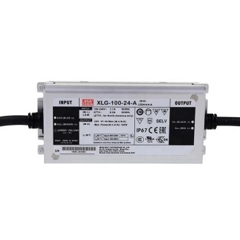 XLG-100-24-A MEANWELL 96W 24VDC 4A 115/230VAC Driver LED de modo de potencia constante