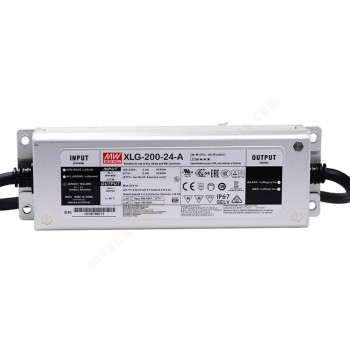 XLG-200-24-A MEANWELL 199.2W 24VDC 8.3A 115/230VAC Driver LED de modo de potencia constante