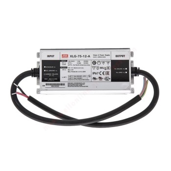 XLG-75-12-A MEANWELL 60W 12VDC 5A 115/230VAC Driver LED de modo de potencia constante