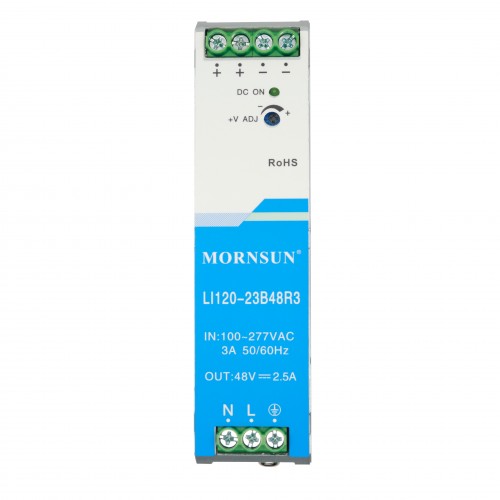 120W 24V 5.0A 85-305VAC/120-430VDC Carril DIN Fuente de alimentación conmutada