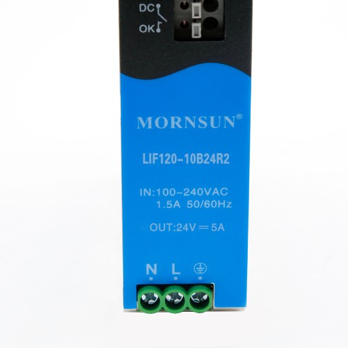 120W 55V 2.2A 85-264VAC/120-370VDC Carril DIN Fuente de alimentación conmutada con función PFC