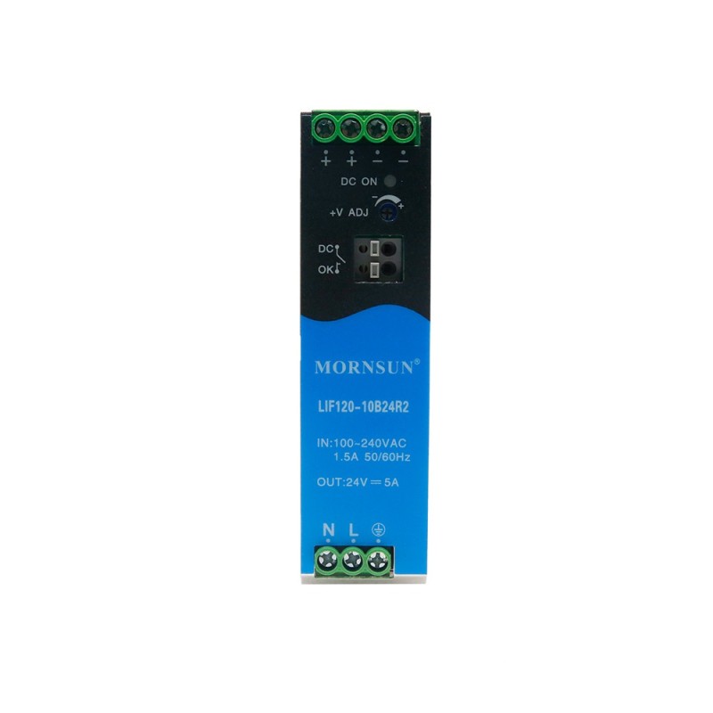 120W 55V 2.2A 85-264VAC/120-370VDC Carril DIN Fuente de alimentación conmutada con función PFC