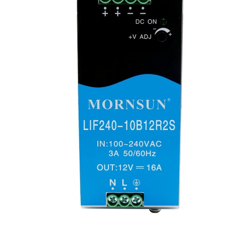 240W 24V 10.0A 85-264VAC/120-370VDC Carril DIN Fuente de alimentación conmutada con función PFC