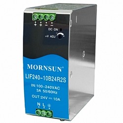240W 24V 10.0A 85-264VAC/120-370VDC Carril DIN Fuente de alimentación conmutada con función PFC