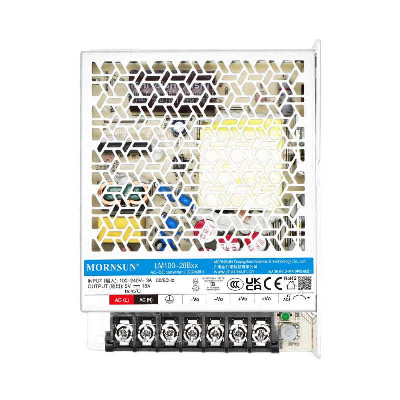 100W 24V 4.5A 85-264VAC/120-370VDC Fuente de alimentación conmutada