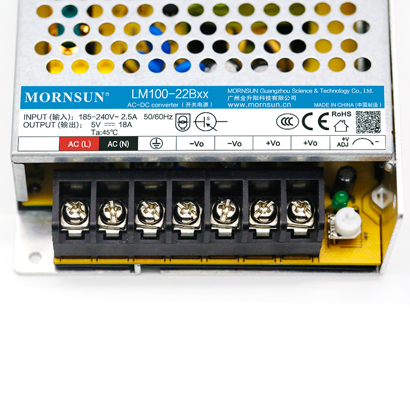 100W 24V 4.5A 165-264VAC/200-370VDC Fuente de alimentación conmutada