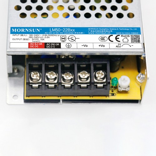 50W 36V 1.45A 165-264VAC/180-370VDC Fuente de alimentación conmutada