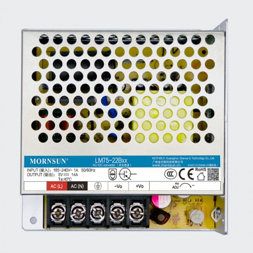75W 48V 1.6A 165-264VAC/200-370VDC Fuente de alimentación conmutada