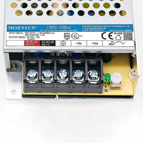 50W 48V 1.1A 85-305VAC/120-430VDC Fuente de alimentación conmutada
