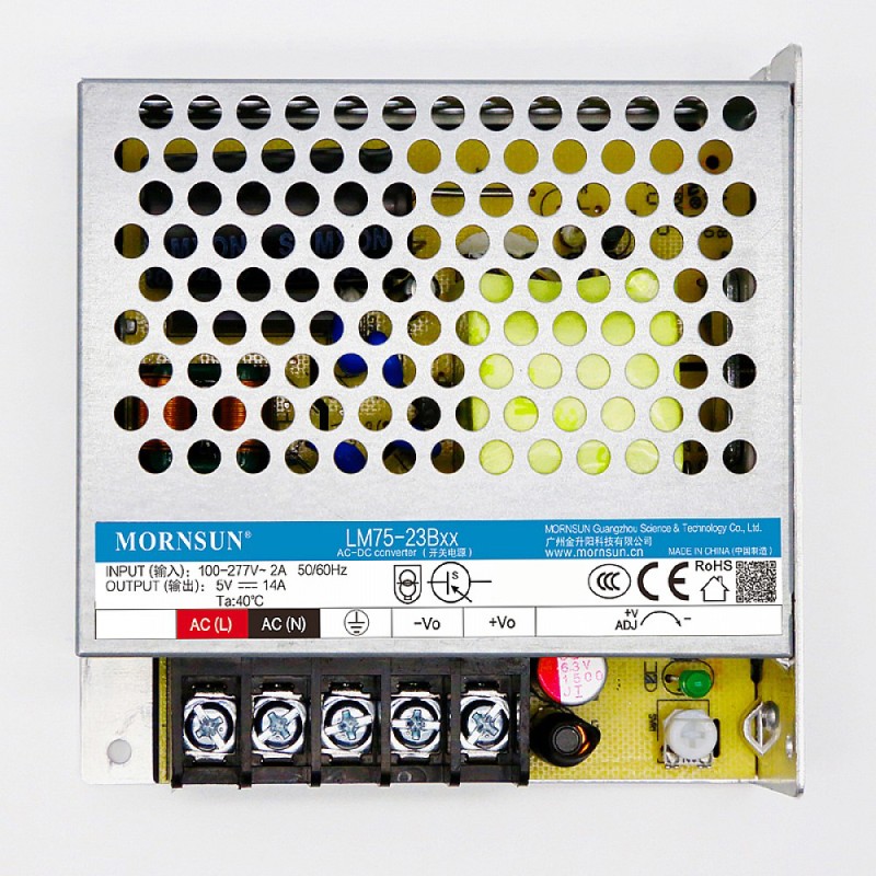 75W 55V 1.36A 85-305VAC/120-430VDC Fuente de alimentación conmutada