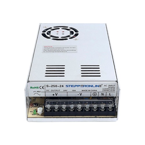 250W 24V 10A 115/230V Fuente deAlimentación conmutada Kits de enrutador CNC de motor pasoA paso 250W 24V 10A 115/230V Fuente deAlimentación conmutada Kits de enrutador CNC de motor pasoA paso
