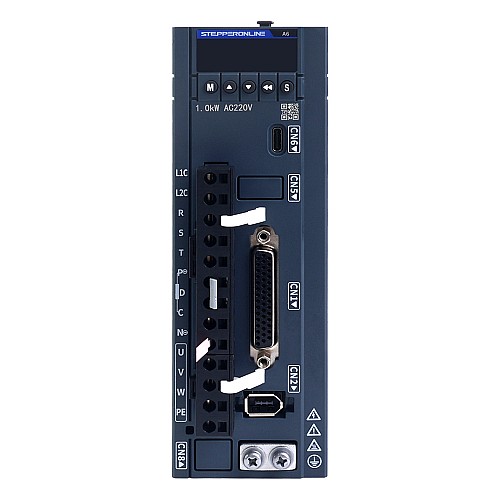 Kit de servomotor de CA serie A6, 1000W, RS485, 3000rpm, 3,18Nm, codificador absoluto de 17 bits IP67 - A6-RS1000H2A1-M17 | StepperOnline Kit de servomotor de CA serie A6, 1000W, RS485, 3000rpm, 3,18Nm, codificador absoluto de 17 bits IP67 - A6-RS1000H2A1-M17 | StepperOnline