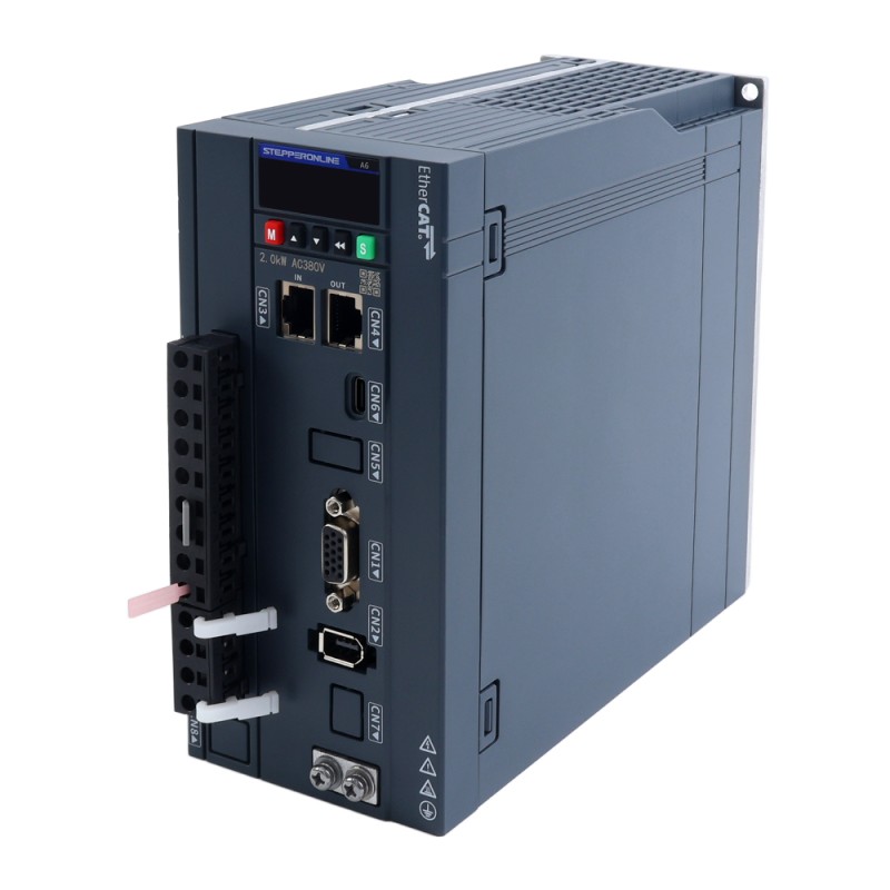 Kit de servomotor AC A6 Serie 2500W EtherCAT 3000rpm 7,96Nm codificador absoluto 17 bits IP67 - A6-EC2500H3A1-M17 | StepperOnline