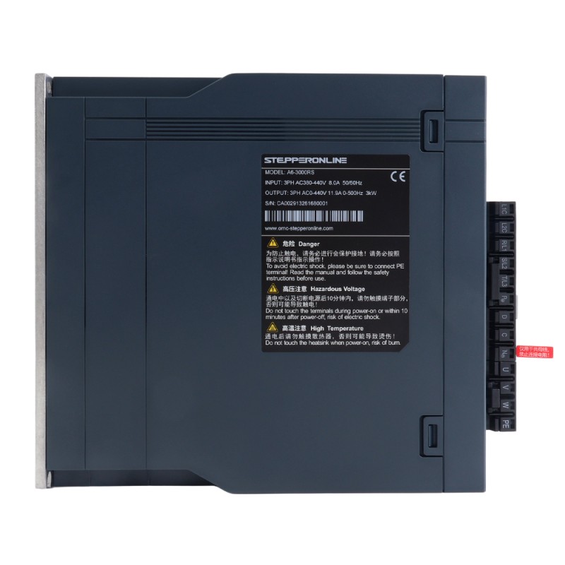 Kit de servomotor AC A6H Serie 2900W RS485 1500rpm 18,60Nm codificador absoluto 17 bits IP67 - A6H-RS2900H3A1-M17 | StepperOnline