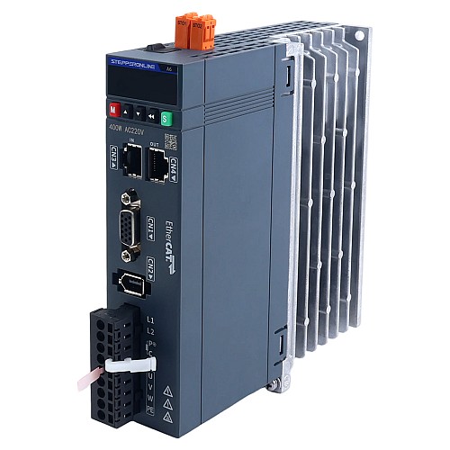 Kit de Motor Servo AC EtherCAT Serie A6 400W STO Safe Torque Off 3000rpm 1,27Nm con Freno Encoder Absoluto 17 Bits IP67 - A6-EC400H2B1-M17-STO | StepperOnline Kit de Motor Servo AC EtherCAT Serie A6 400W STO Safe Torque Off 3000rpm 1,27Nm con Freno Encoder Absoluto 17 Bits IP67 - A6-EC400H2B1-M17-STO | StepperOnline