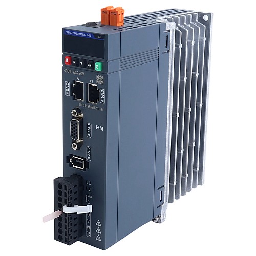 Kit de Motor Servo AC PROFINET Serie A6 400W STO Safe Torque Off 3000rpm 1,27Nm con Freno Encoder Absoluto 17 Bits IP67 - A6-PN400H2B1-M17-STO | StepperOnline Kit de Motor Servo AC PROFINET Serie A6 400W STO Safe Torque Off 3000rpm 1,27Nm con Freno Encoder Absoluto 17 Bits IP67 - A6-PN400H2B1-M17-STO | StepperOnline