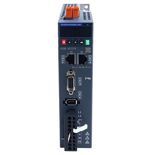 Kit de Motor Servo AC PROFINET Serie A6 400W STO Safe Torque Off 3000rpm 1,27Nm con Freno Encoder Absoluto 17 Bits IP67 - A6-PN400H2B1-M17-STO | StepperOnline Kit de Motor Servo AC PROFINET Serie A6 400W STO Safe Torque Off 3000rpm 1,27Nm con Freno Encoder Absoluto 17 Bits IP67 - A6-PN400H2B1-M17-STO | StepperOnline