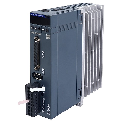 Kit de servomotor de CA RS485 de 400W serie A6, 3000rpm, 1,27Nm con freno, codificador absoluto de 17 bits IP67 - A6-RS400H2B1-M17 | StepperOnline Kit de servomotor de CA RS485 de 400W serie A6, 3000rpm, 1,27Nm con freno, codificador absoluto de 17 bits IP67 - A6-RS400H2B1-M17 | StepperOnline
