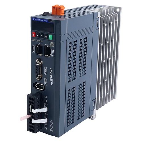 Kit de Motor Servo AC EtherCAT Serie A6 750W STO Safe Torque Off 3000rpm 2,39Nm con Freno Encoder Absoluto 17 Bits IP67 - A6-EC750H2B1-M17-STO | StepperOnline Kit de Motor Servo AC EtherCAT Serie A6 750W STO Safe Torque Off 3000rpm 2,39Nm con Freno Encoder Absoluto 17 Bits IP67 - A6-EC750H2B1-M17-STO | StepperOnline